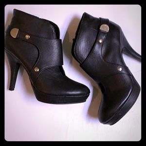 Black Heeled Ankle Boots